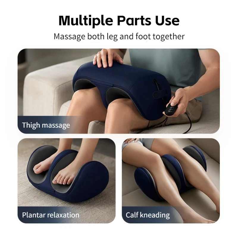 2 in 1 Shiatsu Foot Massager with Heat Calf Massager Foot Massage Machine Deep Kneading Hot Compress for Leg & Muscle Relaxation