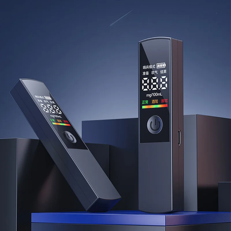 

Портативный тестер содержания алкоголя в напитках, перезаряжаемый цифровой Бесконтактный алкотестер