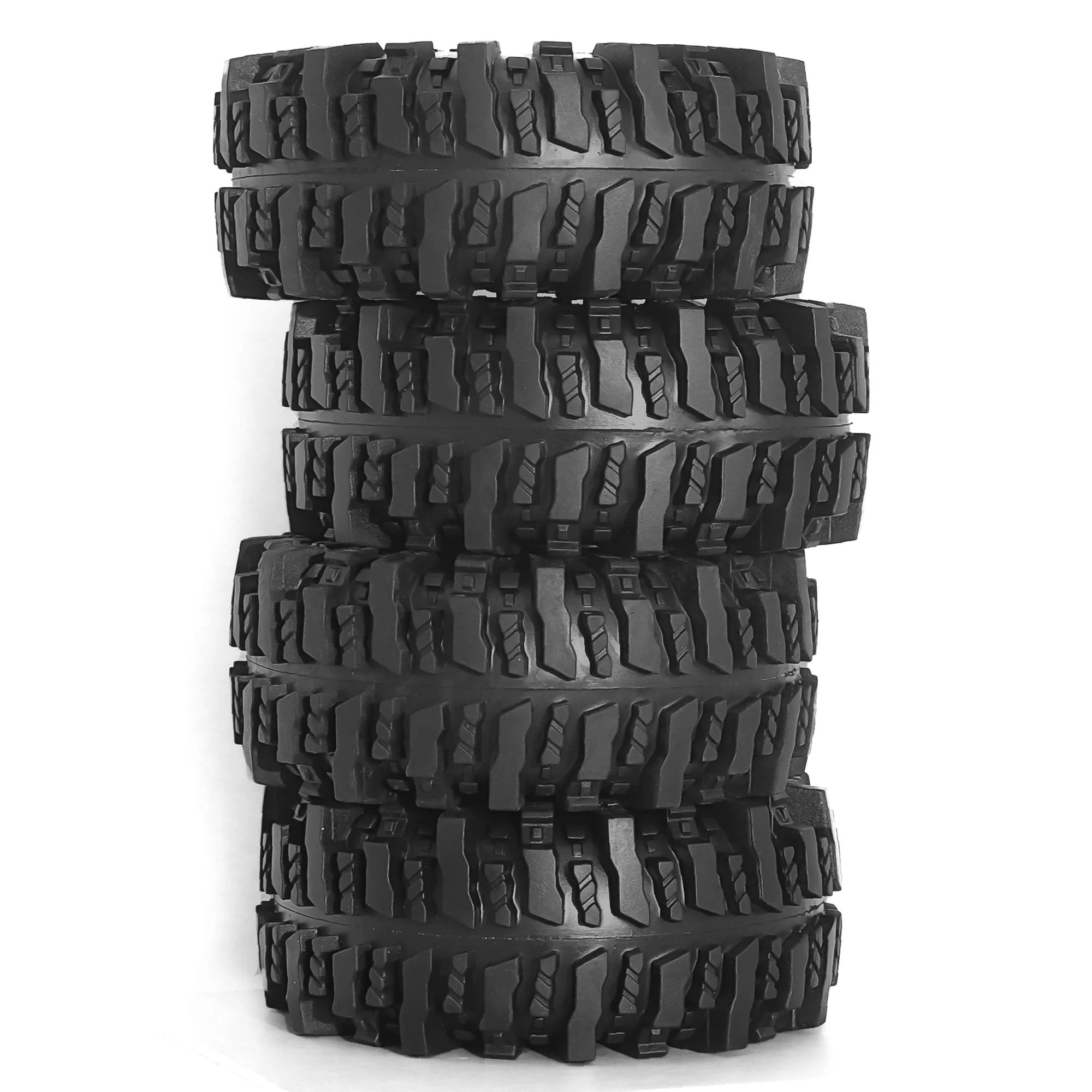 RED SPIDER 4pcs 1.9 Inch Rubber Tyre 118*45mm  For 1/10 Rc Crawler Trax Trx4 Trx6 Axial Scx10 Axi03007 90046