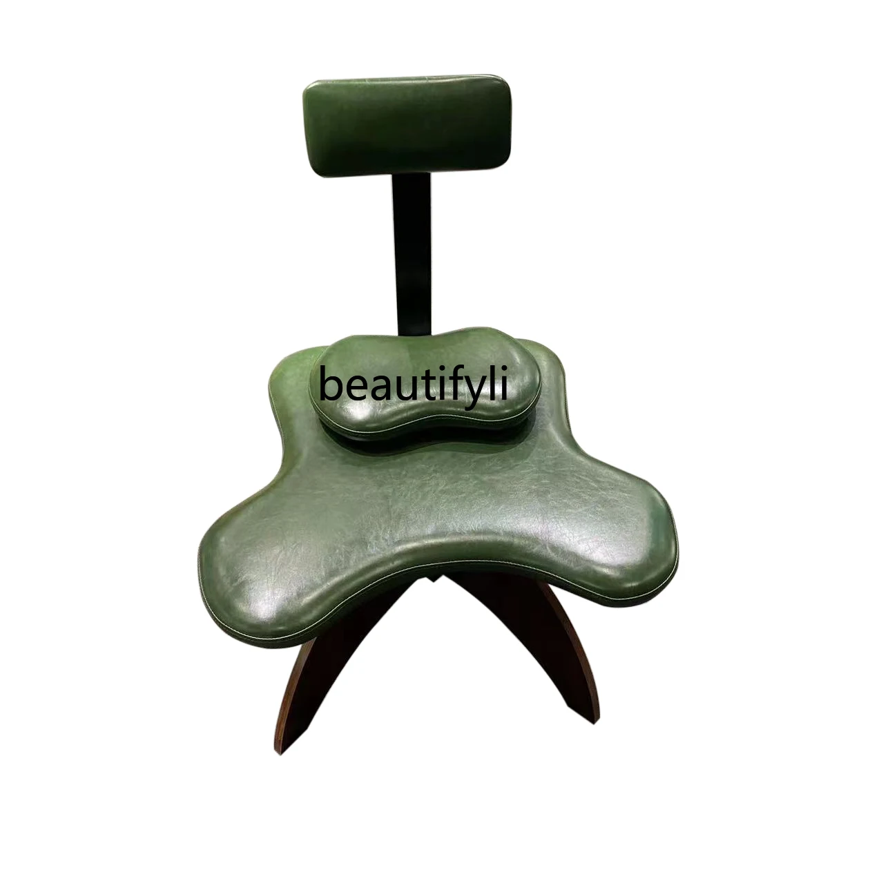 

Modern minimalist yoga chair soul backrest cross-legged chair meditation chair