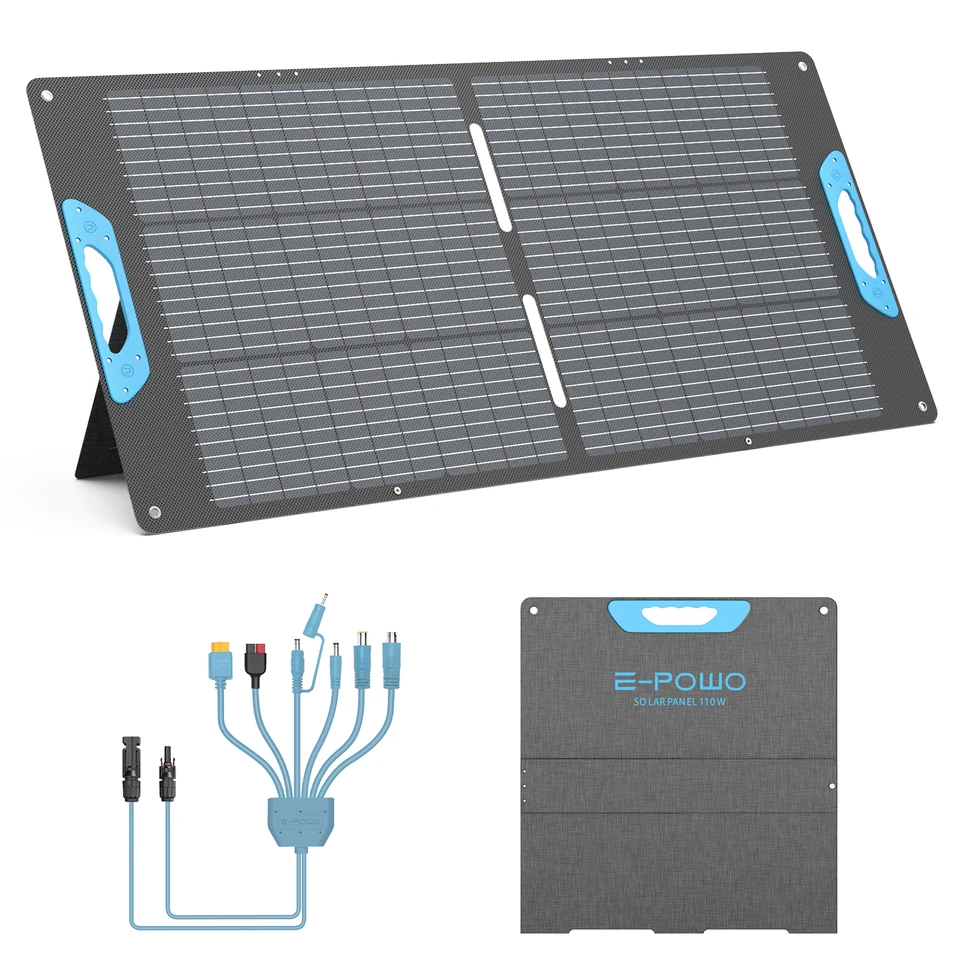 110W Foldable Solar Panel Portable Charger
