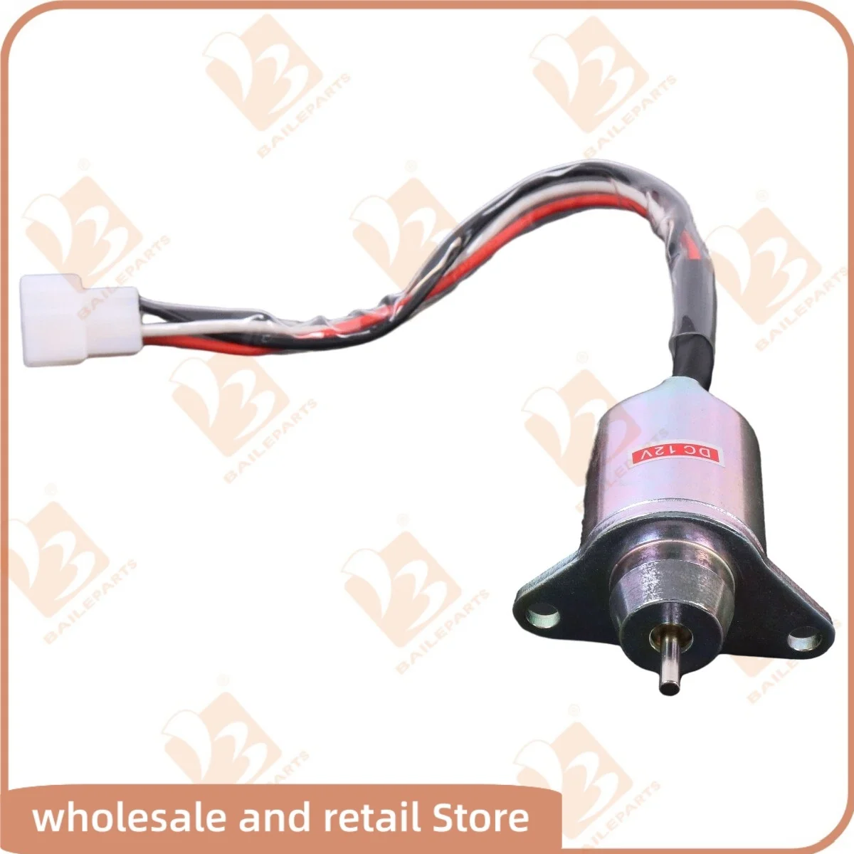 119653-66500 Fuel Shutoff Solenoid Valve For Yanmar 12V 3TNE74 3TNE68 Engine 11965366500 Stop Solenoid Spare Parts