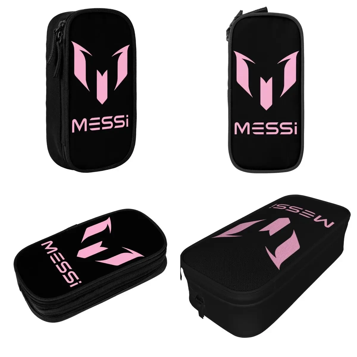 Football Messis Pencil Cases Soccer Messied Pencilcases Pen Holder for Student Large Storage Bag Supplies Zipper Stationery