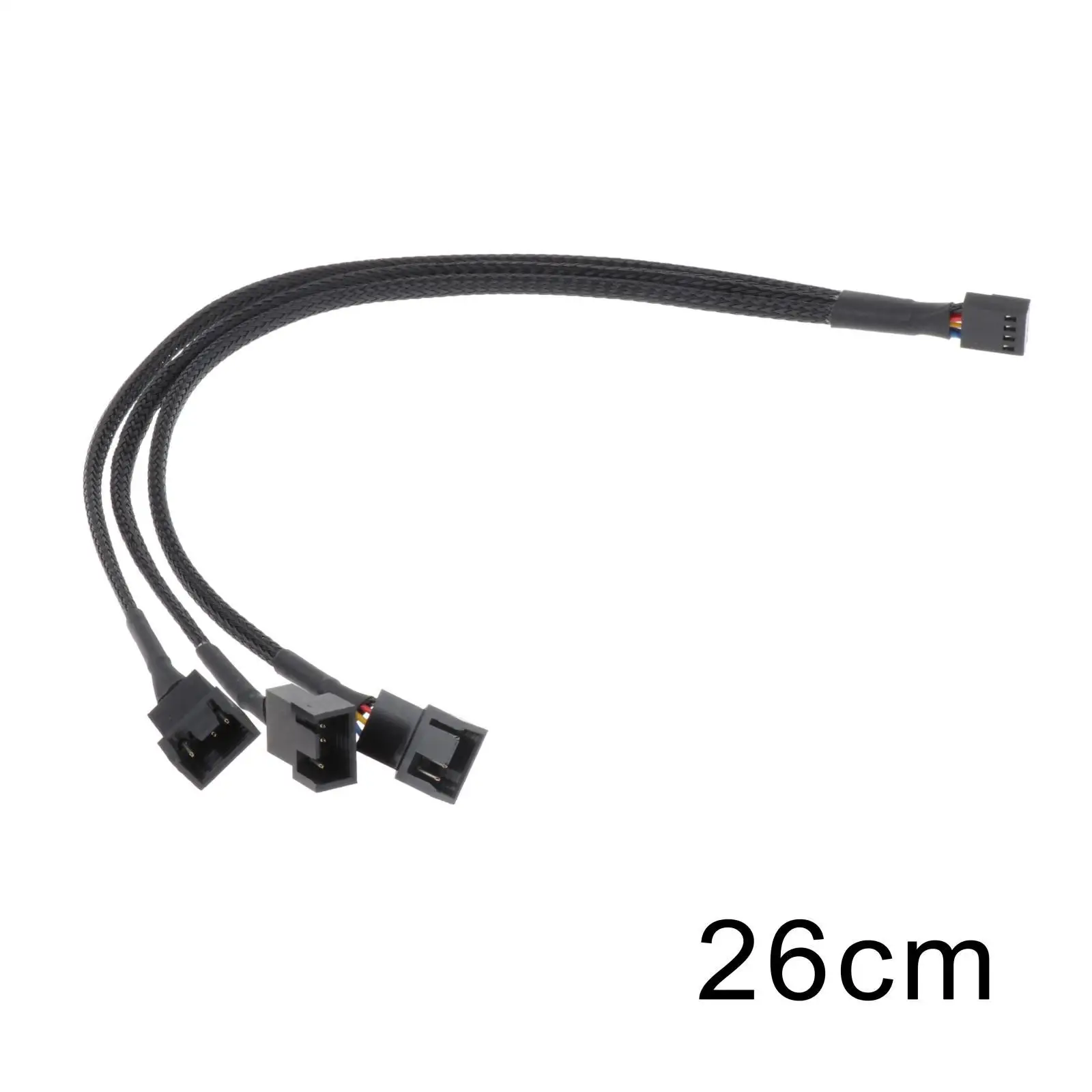 4 Pin PWM Splitter Cable พัดลม PWM สายไฟ 1 ถึง 3 Way สําหรับเคสคอมพิวเตอร์