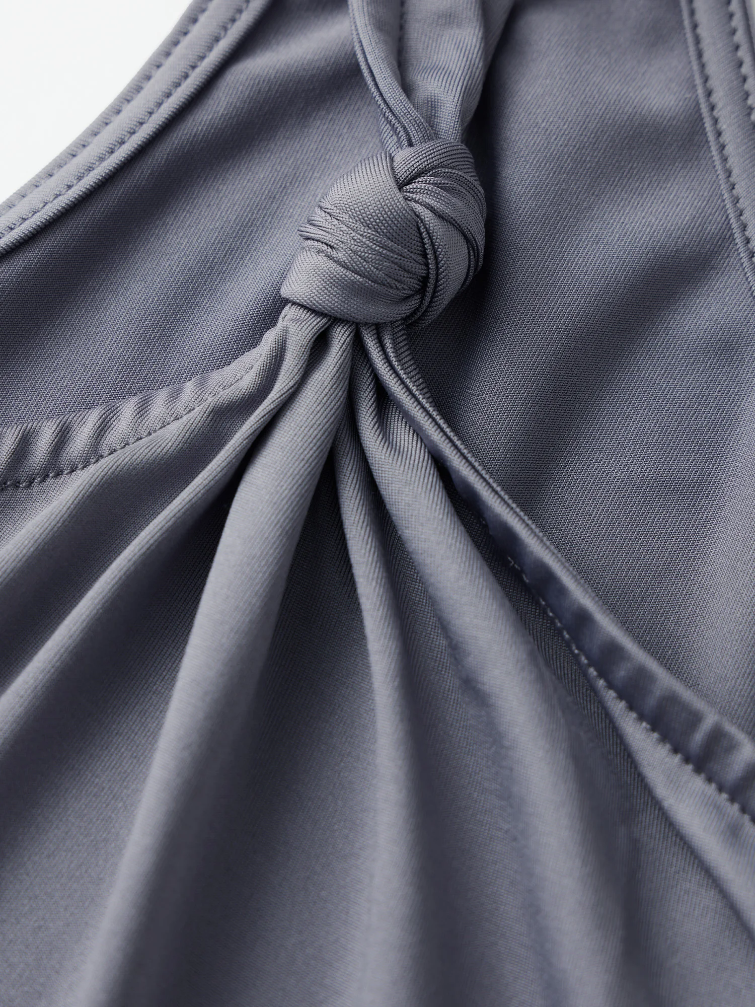 Blusa con hombros descubiertos para mujer, moda con volantes, Color sólido, manga corta, nudo frontal, Tops asimétricos de verano, camisas informales