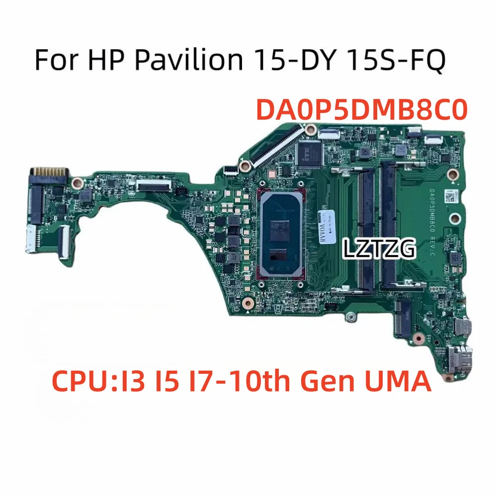 DA0P5DMB8C0 สำหรับเอชพี พาวิลเลี่ยน 15-DY 15S-FQ แล็ปท็อปเมนบอร์ดซีพียู I3-1005G1 I5-1035G1 I7-1065G7 UMA 100% ทดสอบ OK