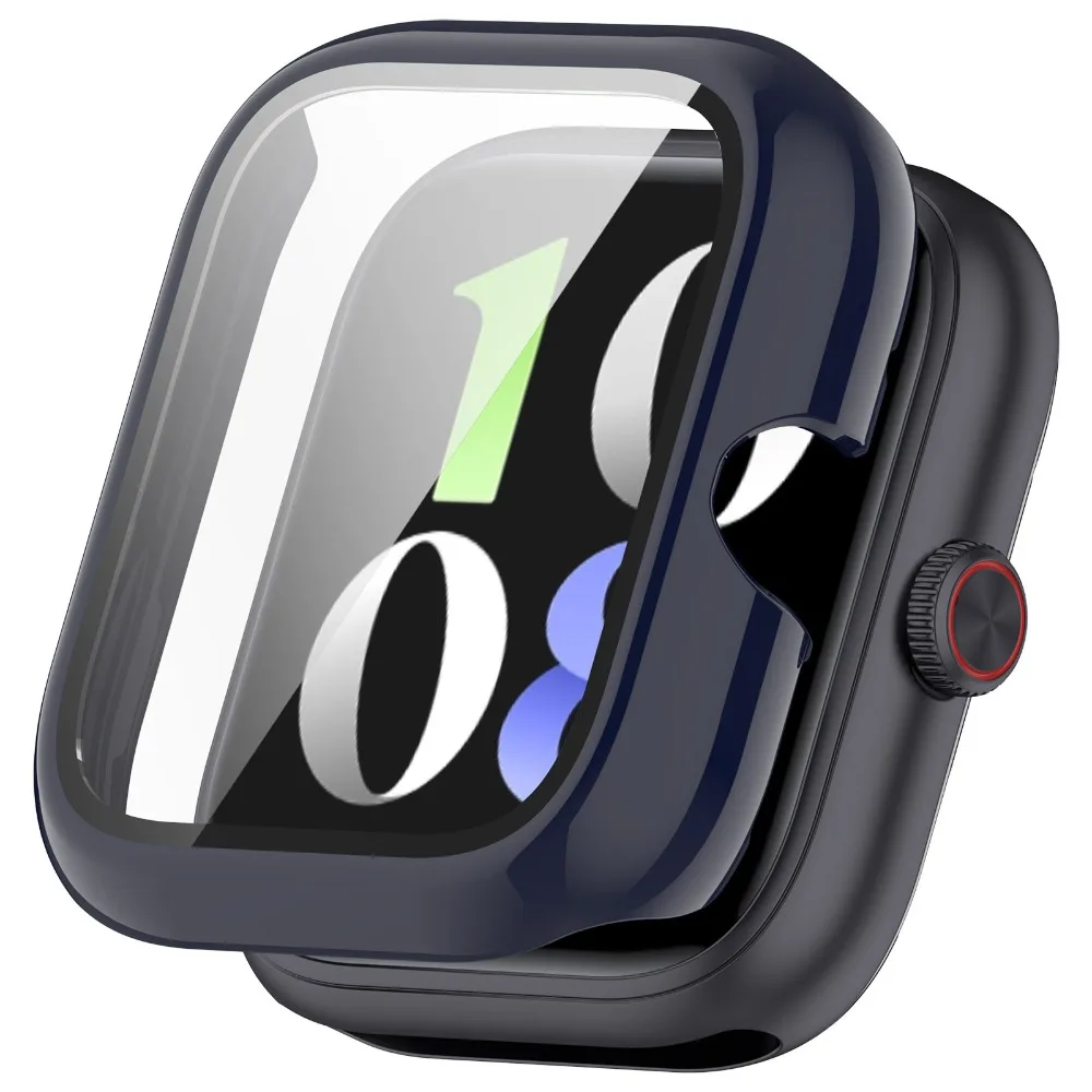 PC+Glass Watch Protective Case Full Coverage Lightweight Tempered Cover Hard Anti Scratch and Rubbing for Vivo Watch GT