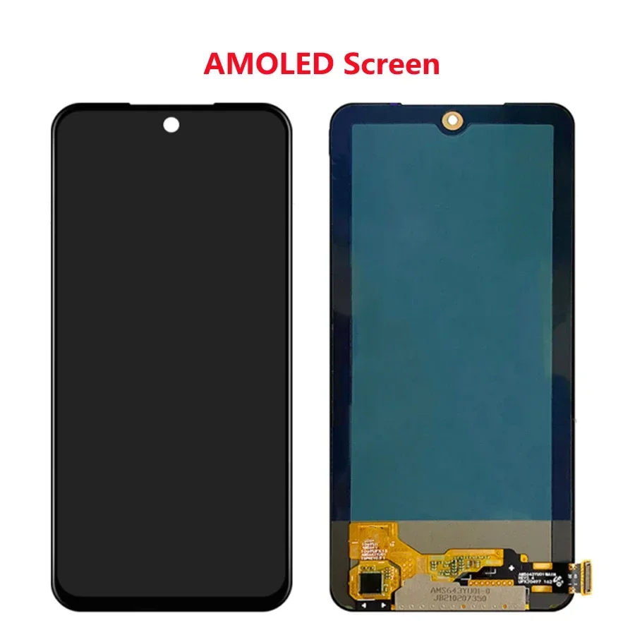 6.43'' OLED Screen For Xiaomi Redmi Note 10 4G LCD M2101K7AI M2101K7AG Display With Screen Digitizer For Redmi Note 10S lcd