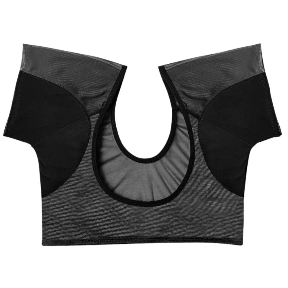 Washable T-shirt Shape Sweat Pads Ultra-thin Breathable Perspiration Deodorant Pads Mesh Odor Control Underarm Sweat Pads