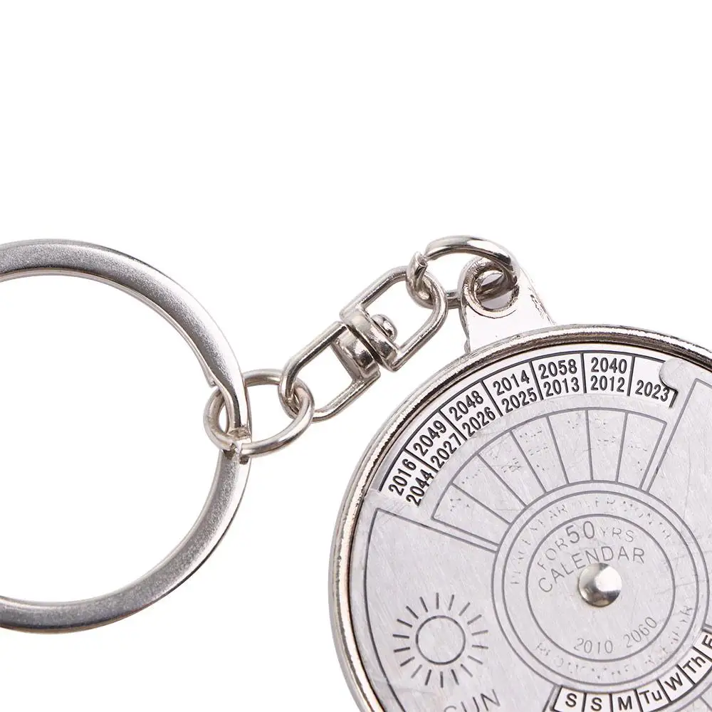 Compass Unique 2010 To 2060 Alloy From Creative 50 Years Keyring Keychain Perpetual Calendar