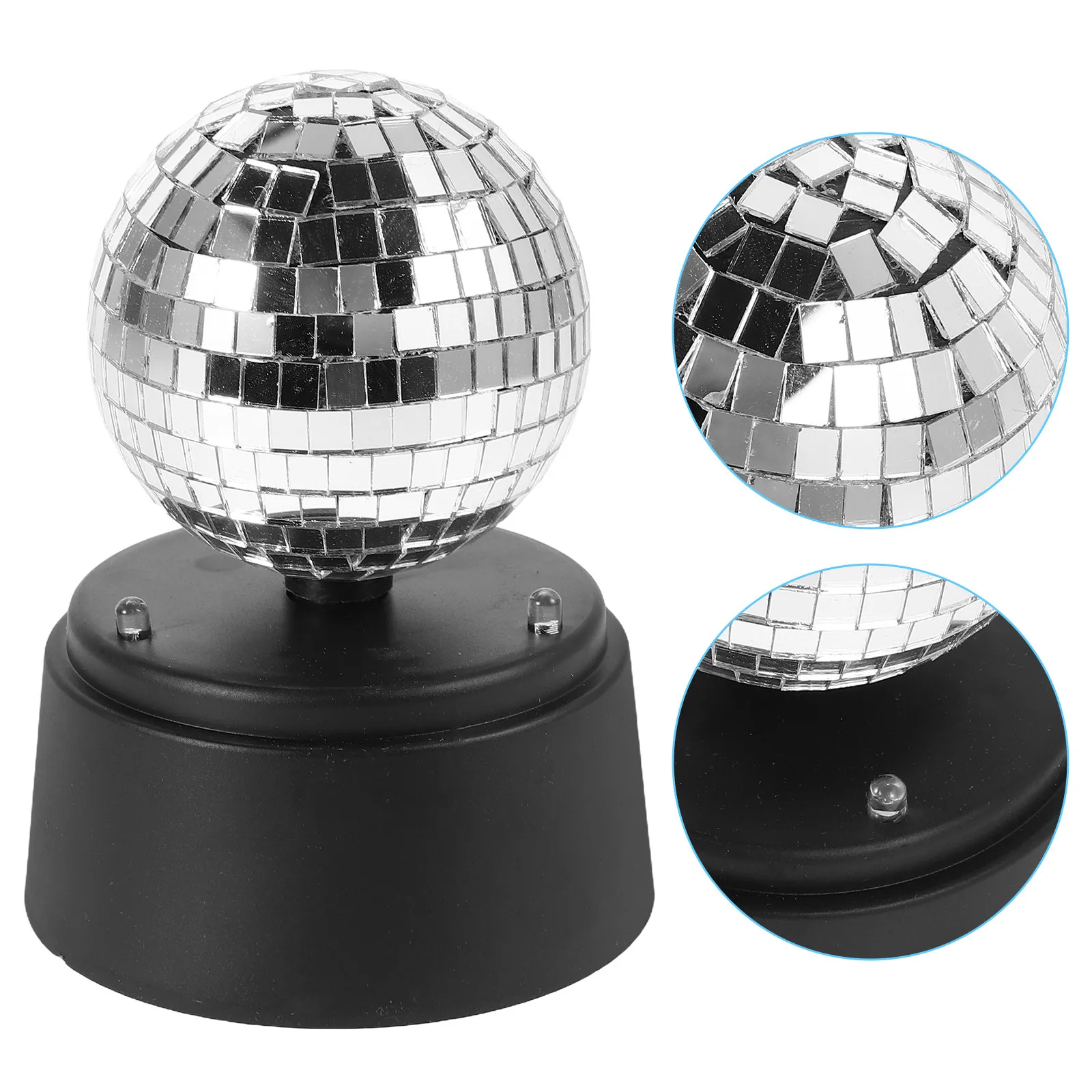 Tabletop Glass Mirror Reflection Strobe Portable Battery Operated for Ktv Bar Party Room Outdoor LED