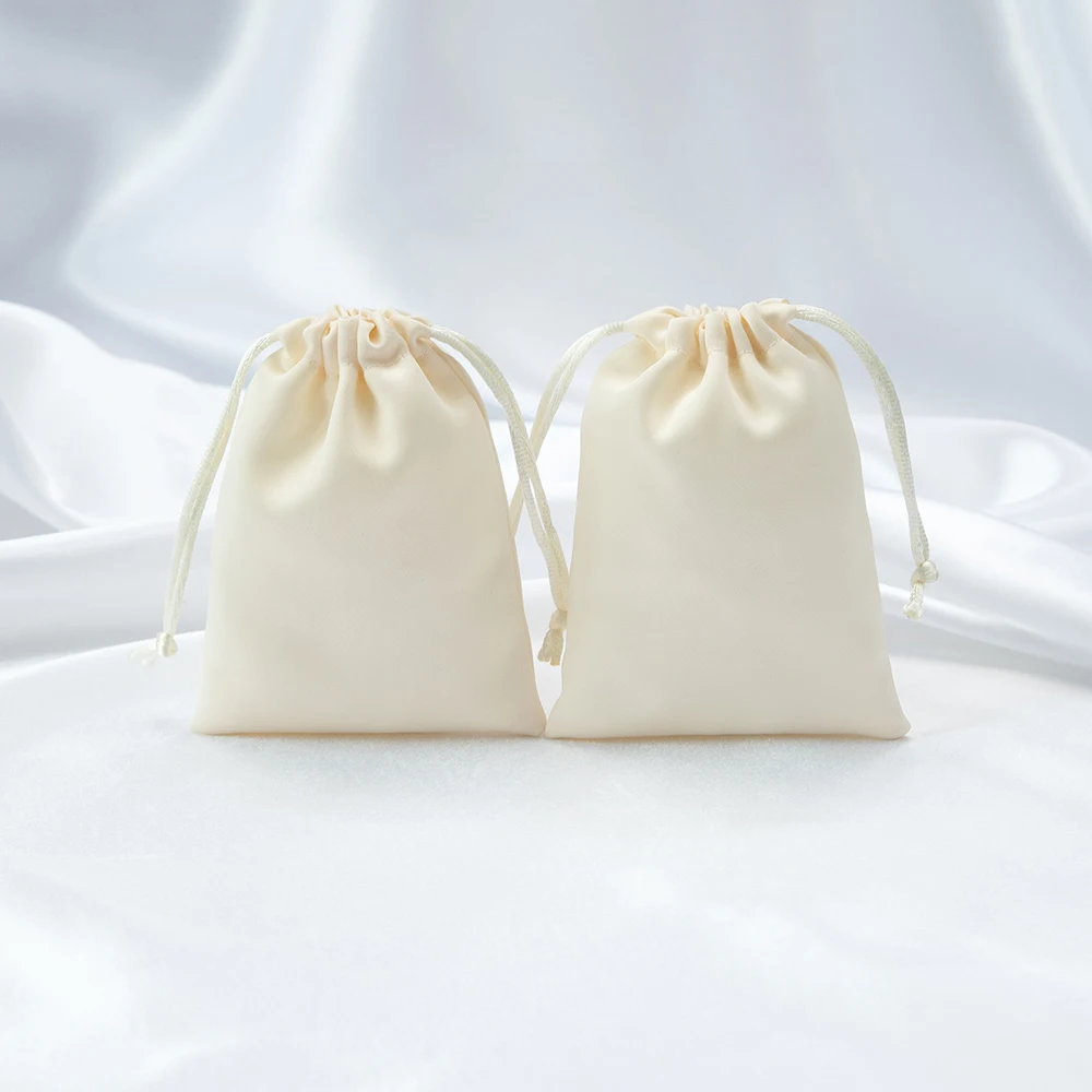 10Pcs High Quality Soft Satin Drawstring Storage Pouches  for Jewelry Makeup Sweets  for Small Wedding & Birthday Party Favors