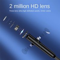 Reliable- Three Lens Endoscope 1080P Digital Borescope Camera IP68 Waterproof Inspection Camera with 4.5 inch IPS Screen Camera