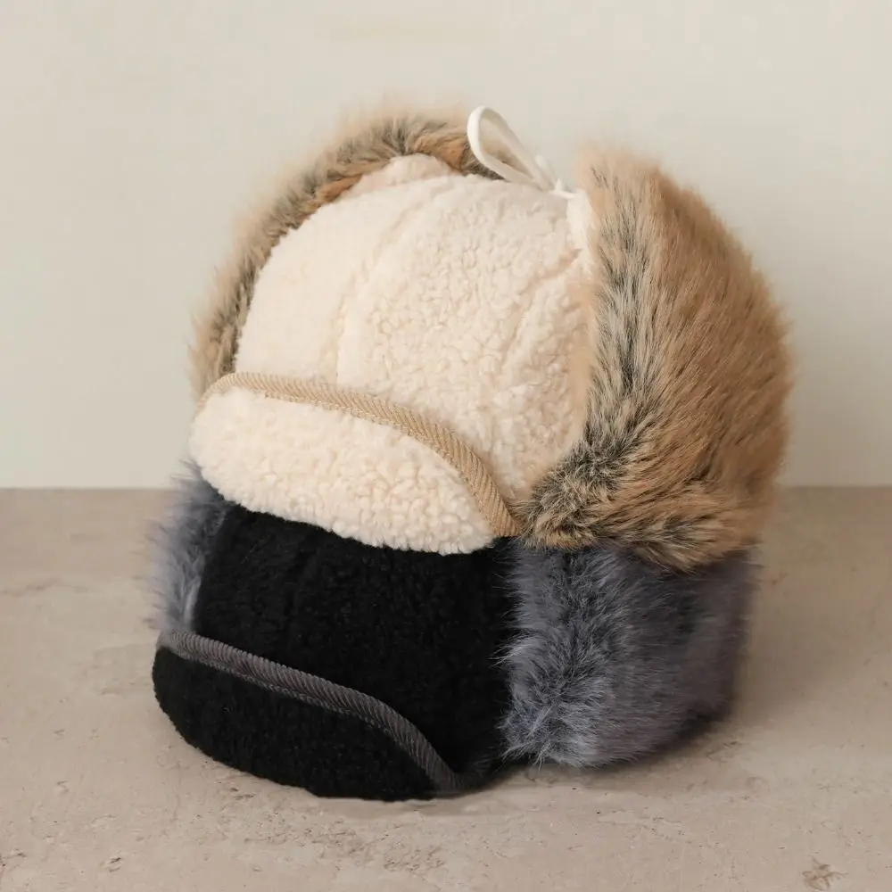 Weiche, winddichte Wintermütze für Piloten, kältebeständig, warm, Skimütze mit Ohrenschutz, verdickte Ohrenschützer, zum Skifahren. – Detail 10