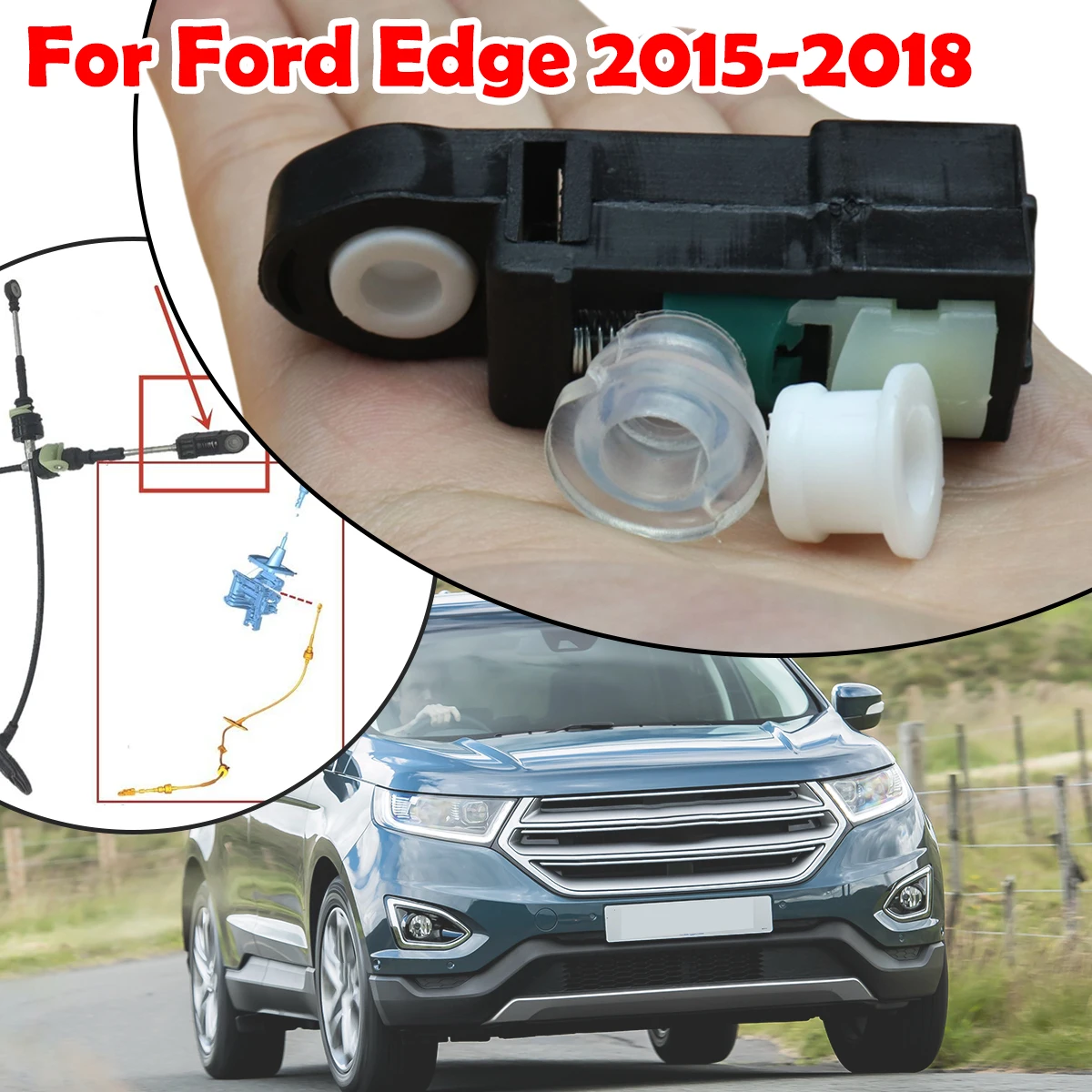 

Automatic Shifter Cable Bushing Gear End Connector Fix Sleeve Grommet Repair Kit Car Accessories For Ford Edge 2015 2016 - 2018