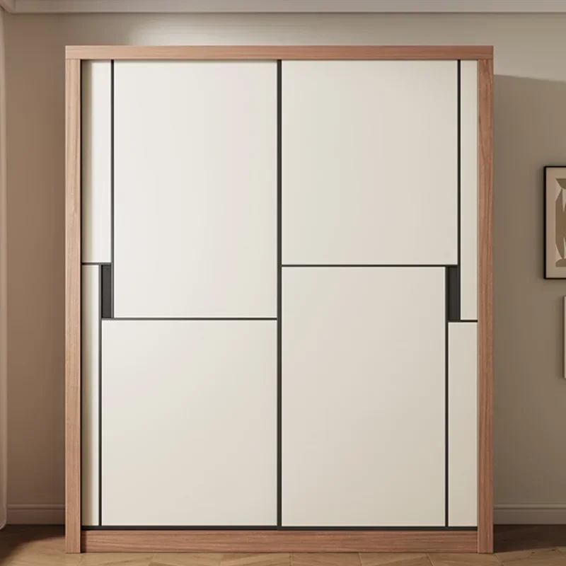 

Cheap Bedroom Cabinet Clothes Wardrobe Closet Organizer System Double Storage Locker Elegant Luxury Comfortable Shoes Armoire