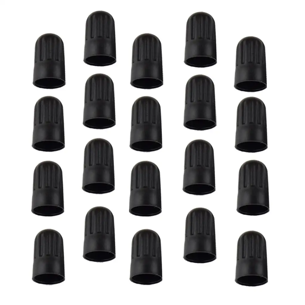 Car Tire Valve Stem Caps Plastic 17mm Dust Cover Set for Vehicle Wheel Air Stem Protection 20 Pieces