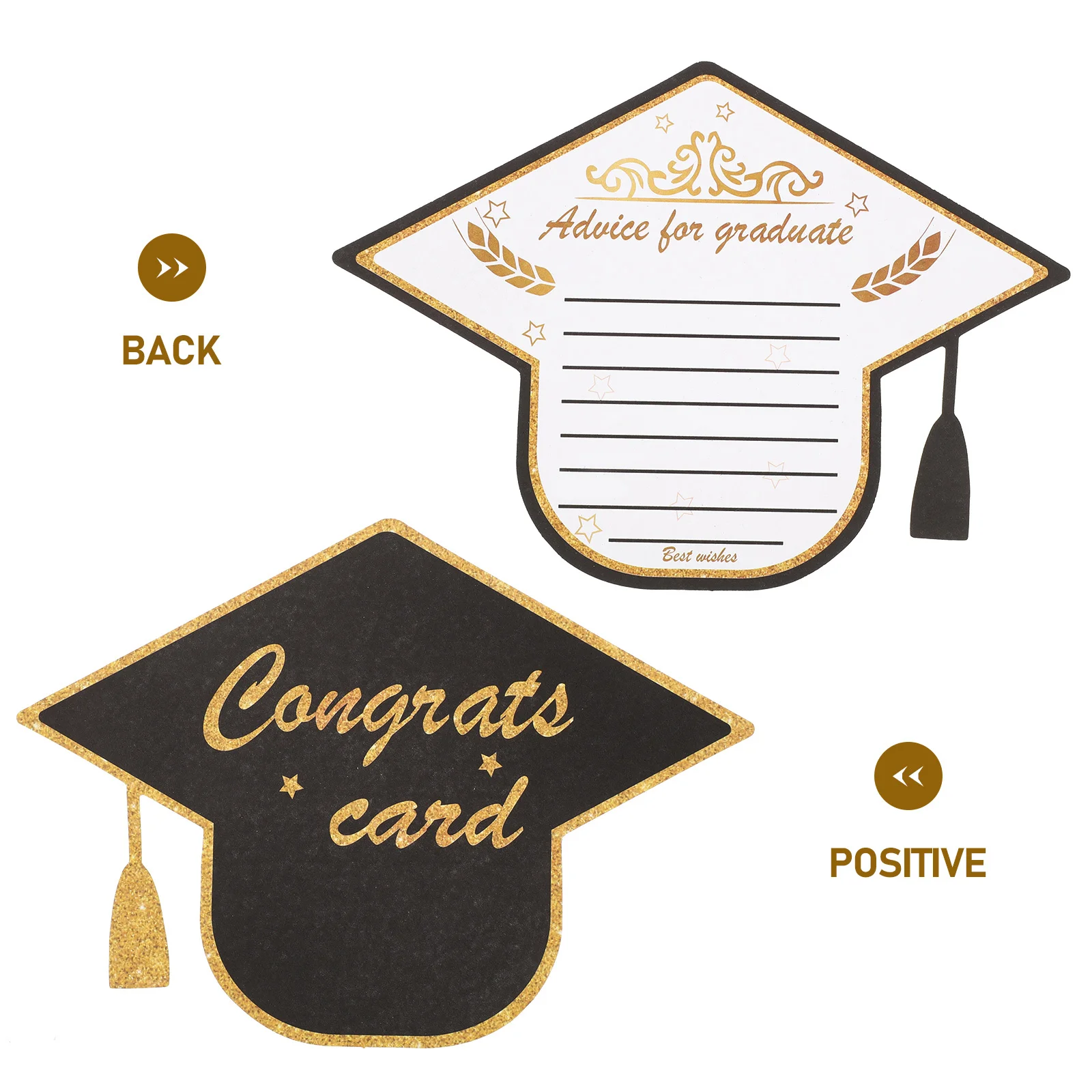 30Pcs 졸업 테마 종이 카드 다양한 파티 축제에 적합한 훌륭한 솜씨 축하 카드