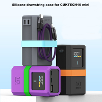 Silicone Case for CUKTECH No.10 mini Power Bank Fast Charger Anti-Lost Sim Card Eject Pin Needle Storage Case USB C Organizer