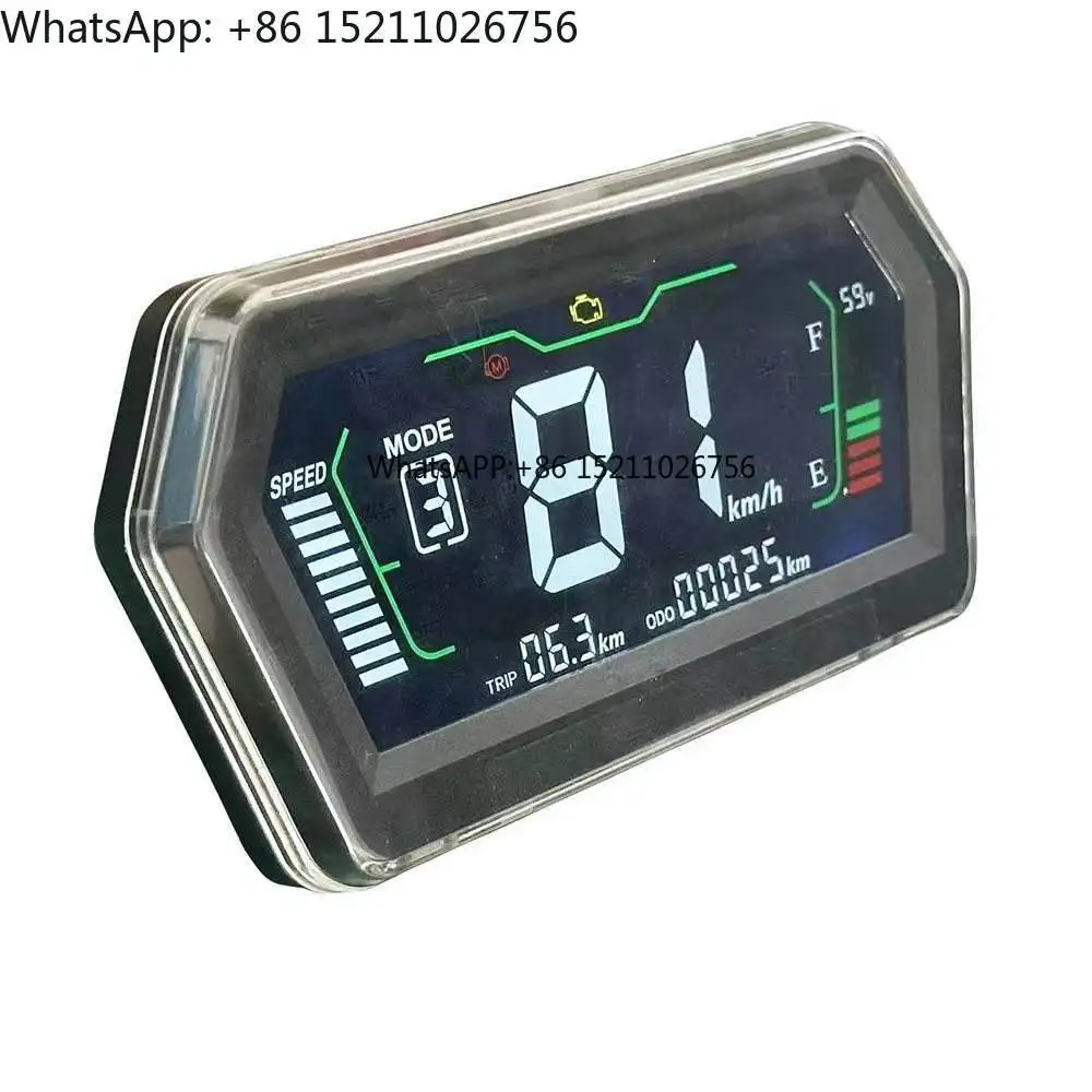 

Speedometer LCD Adjustable CAN Communication Cable Connected to Electric Scooter LCD Instrument Panel Supports 72V96V