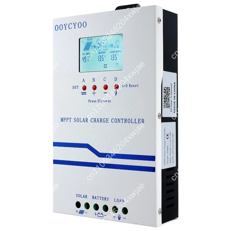 60A Solar Regulator Auto Recognition 12/24/36/48V Multiple Battery Smart Charge Discharge Controller