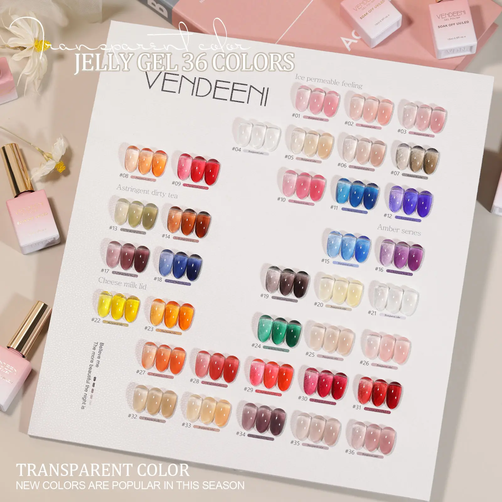 36 colors Best Quality 15ml Print Logo Hema Free Transparent Color Nail Polish Private Nail Salon Semipermanent Nail Polish