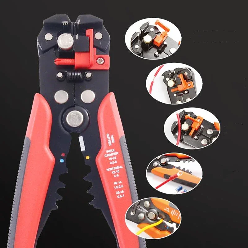 Electrician Stripping Wire Tool Cable Wire Stripper Cutter Crimper Automatic Multi Crimping Stripping Pincers Alicates