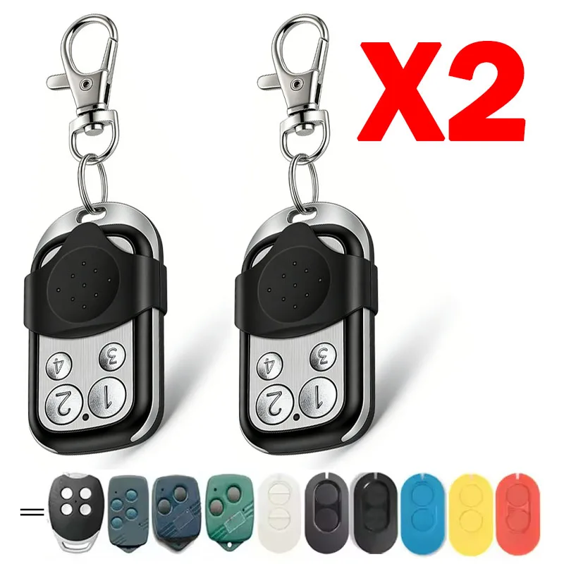 

2PCS DITEC GOL4 BIXLS2 BIXLP2 BIXLG4 Entrematic ZEN2 ZEN4 ZEN2W ZEN4W Garage Gate Remote Control Door Opener Keychain 433.92MHz