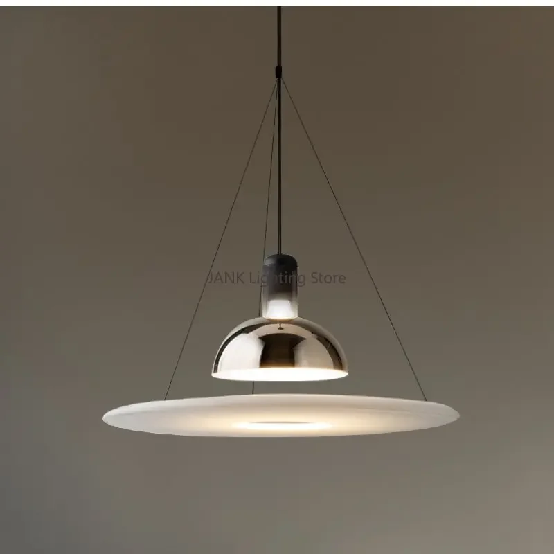 

Italian Designer's Flying Saucer Chandelier Creative Simple LED Suspension Lamps Bar Bedroom Living Room Interior Decor Lights