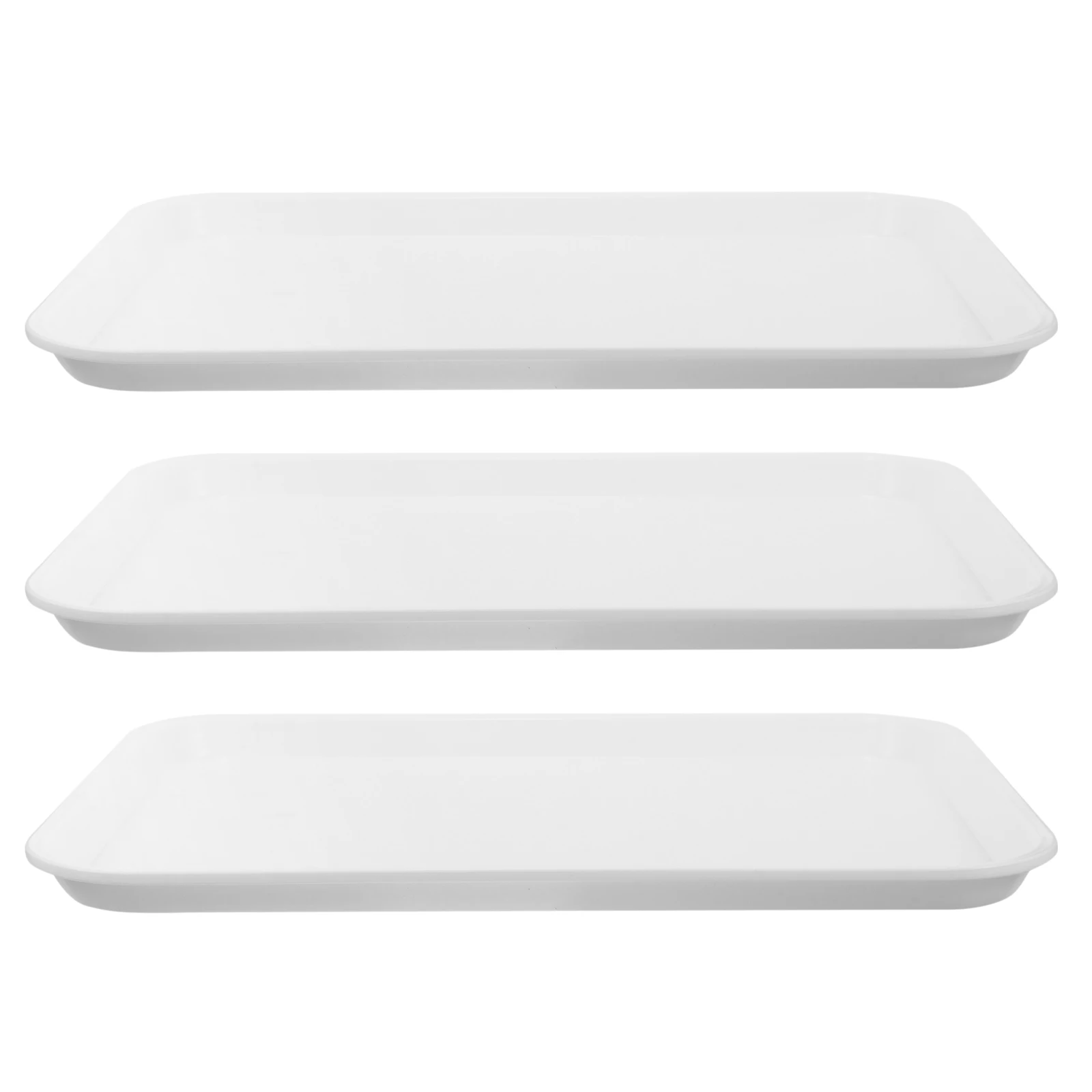 

3 Pcs Storage Tray Snack Containers for Plastic Dessert Organizer Trays Serving