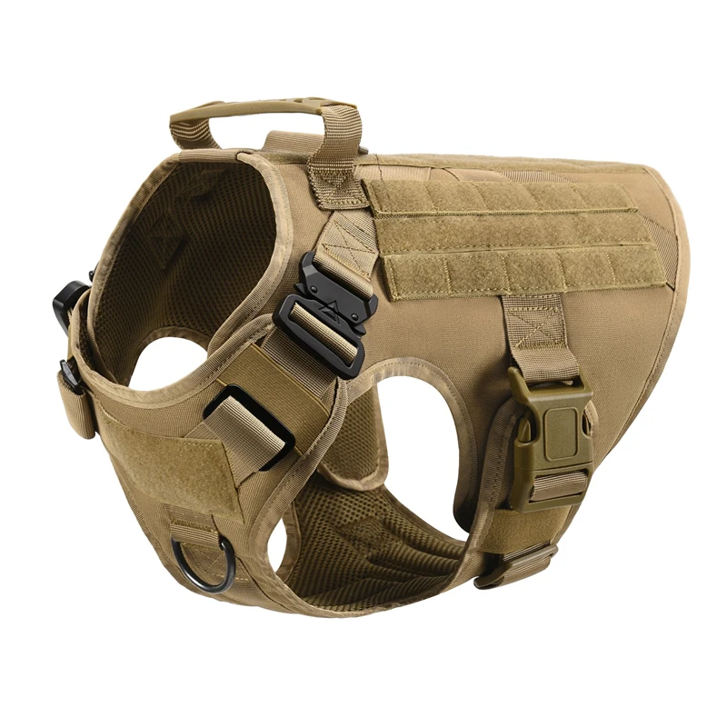 Tactical Military Vest Pet German Shepherd Golden Retriever Tactical  Training Dog Harness and Leash Set For All Breeds Dogs, image 21