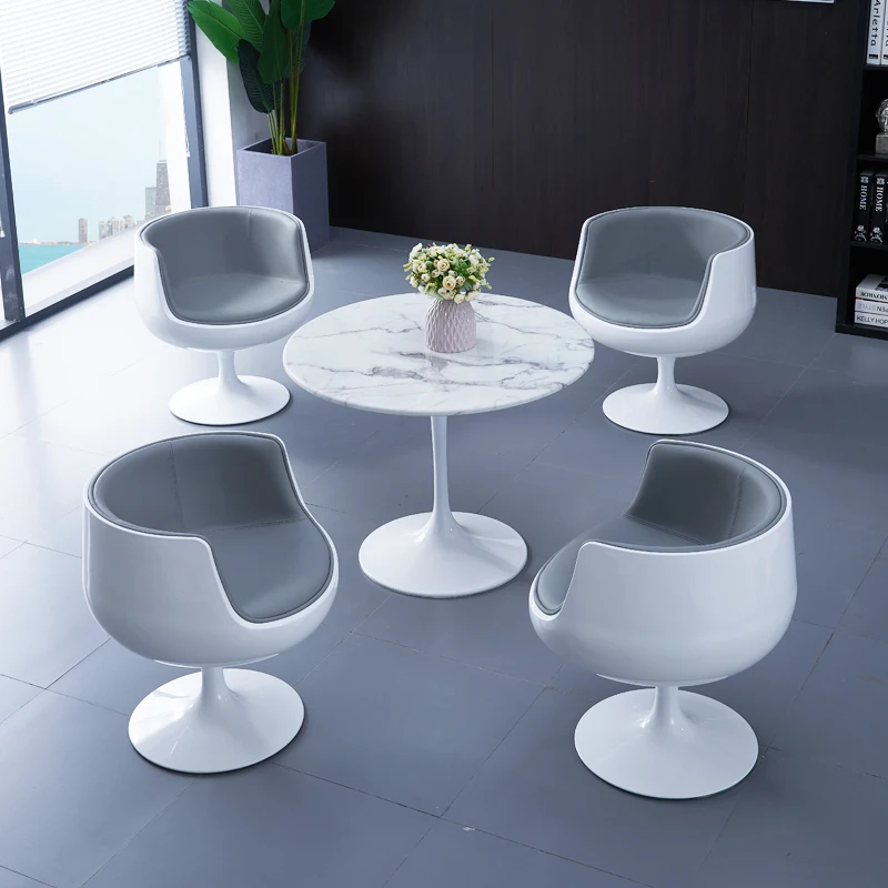 Wine glass chair, simple and creative fashion dining table and chair combination in the sales department, coffee shop negotiatio