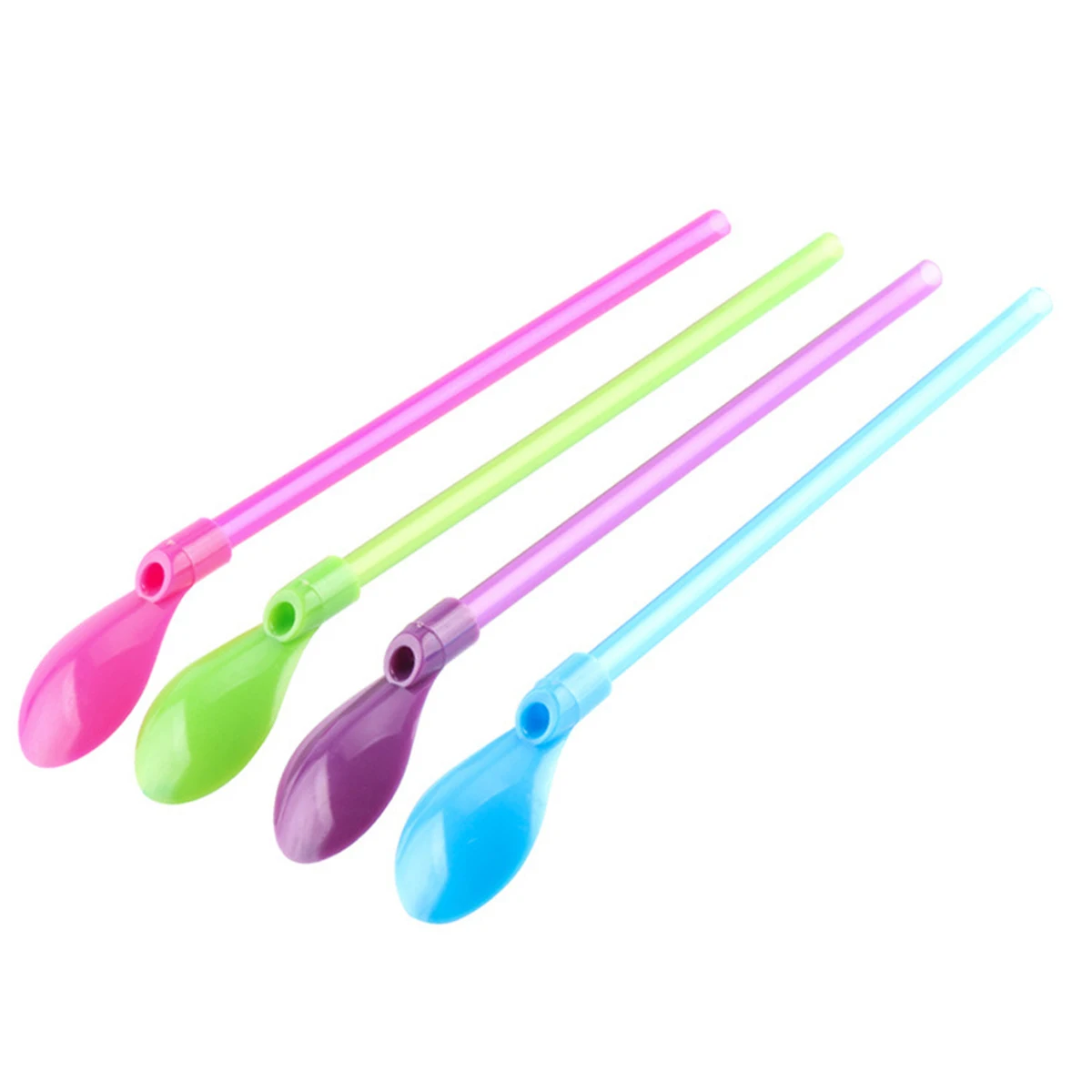 4 шт. Пластиковые соломинки для коктейлей, многофункциональные