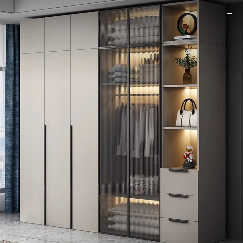 Luxury Wardrobes Large Capacity Cabinets Space Saving Organizer Closet Wardrobes Bedroom Armoire De Rangement Home Furniture