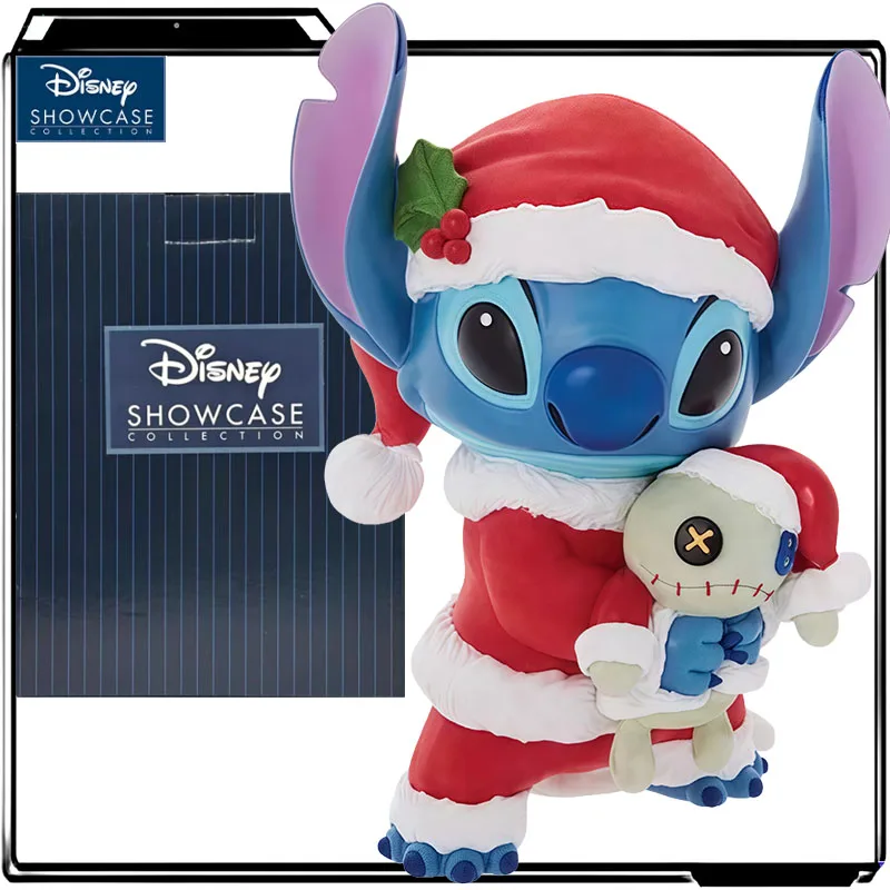 

Disney Genuine GJSTR Anime Figure Stitch in Christmas Costume Action Figure Toy for Boys Kids Gift Collectible Model Ornaments