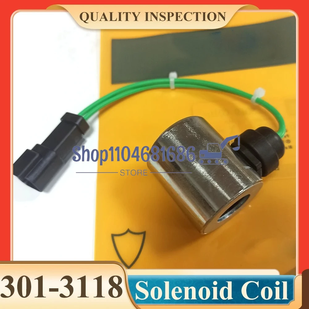 

24V Solenoid Valve Coil 301-3118 3013118 186-1526 1861526 for 120H 120K 140H 140K 160H 3512C 535C