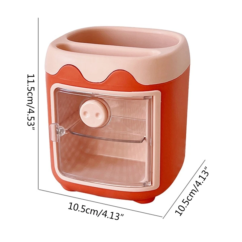 Мультяшный органайзер для хранения канцелярских принадлежностей, пенал, пылезащитный для студенток, женщин и девочек