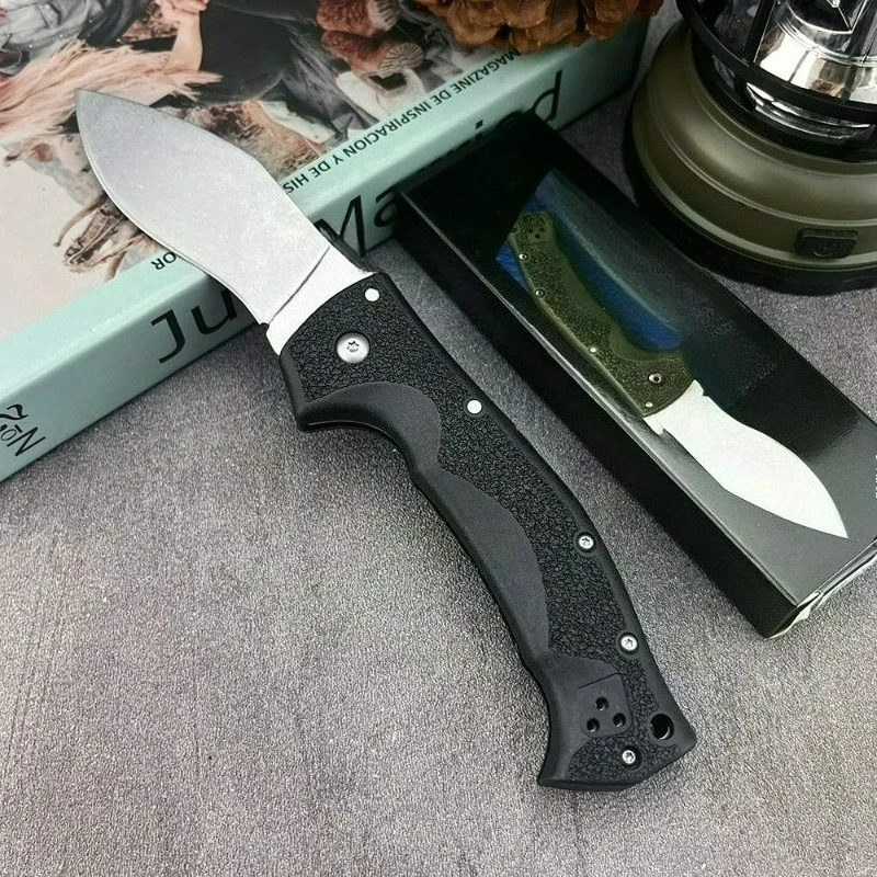 

62JM Premium AUS10A Steel Outdoor Multi-purpose Hunting Pocket Knife with Belt Clip Self Defense Camping Portable Folding Knife