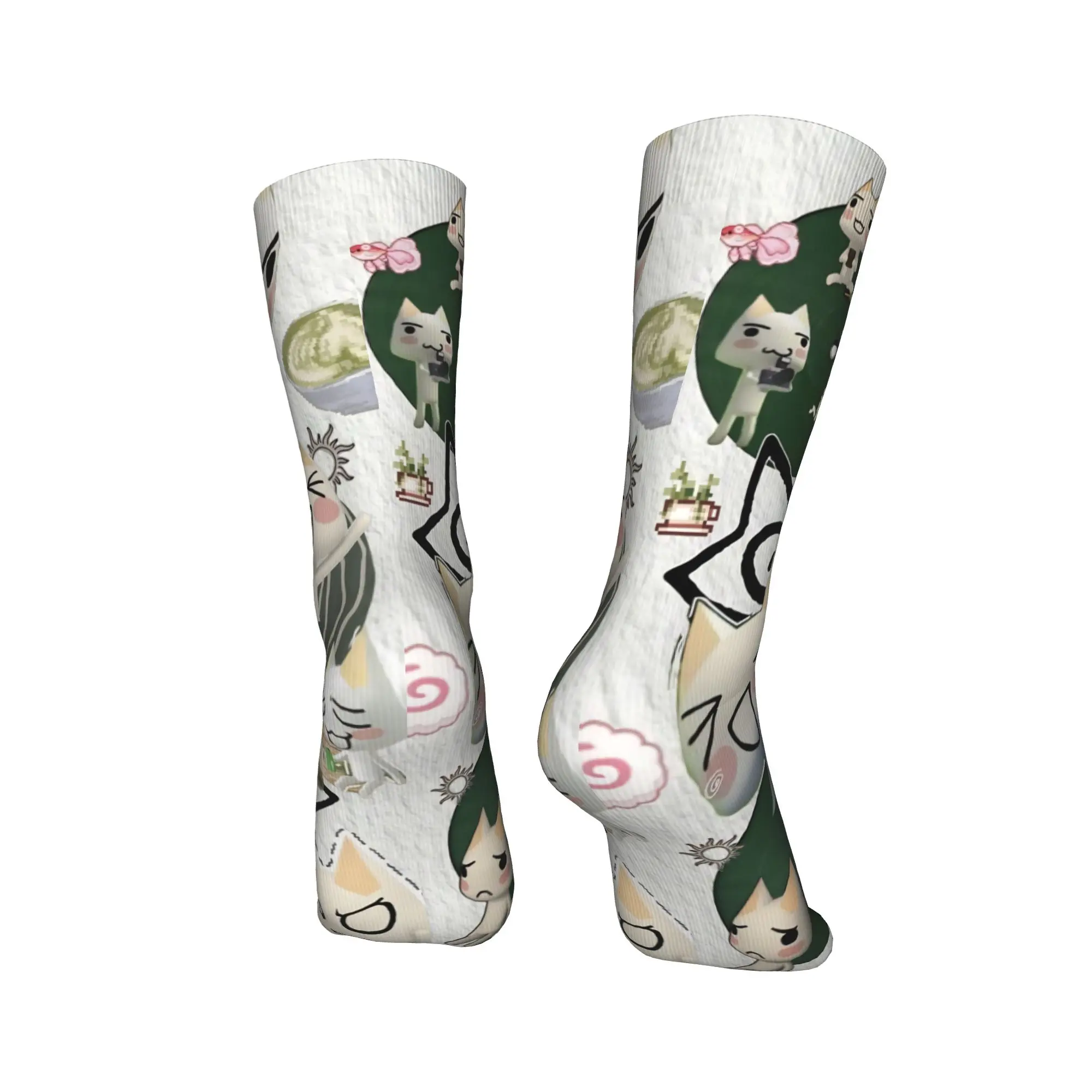 جوارب Inoue Toro جوارب مضادة للانزلاق للزوجين جوارب رياضية دافئة وناعمة للجري جوارب بتصميم قوطي للخريف