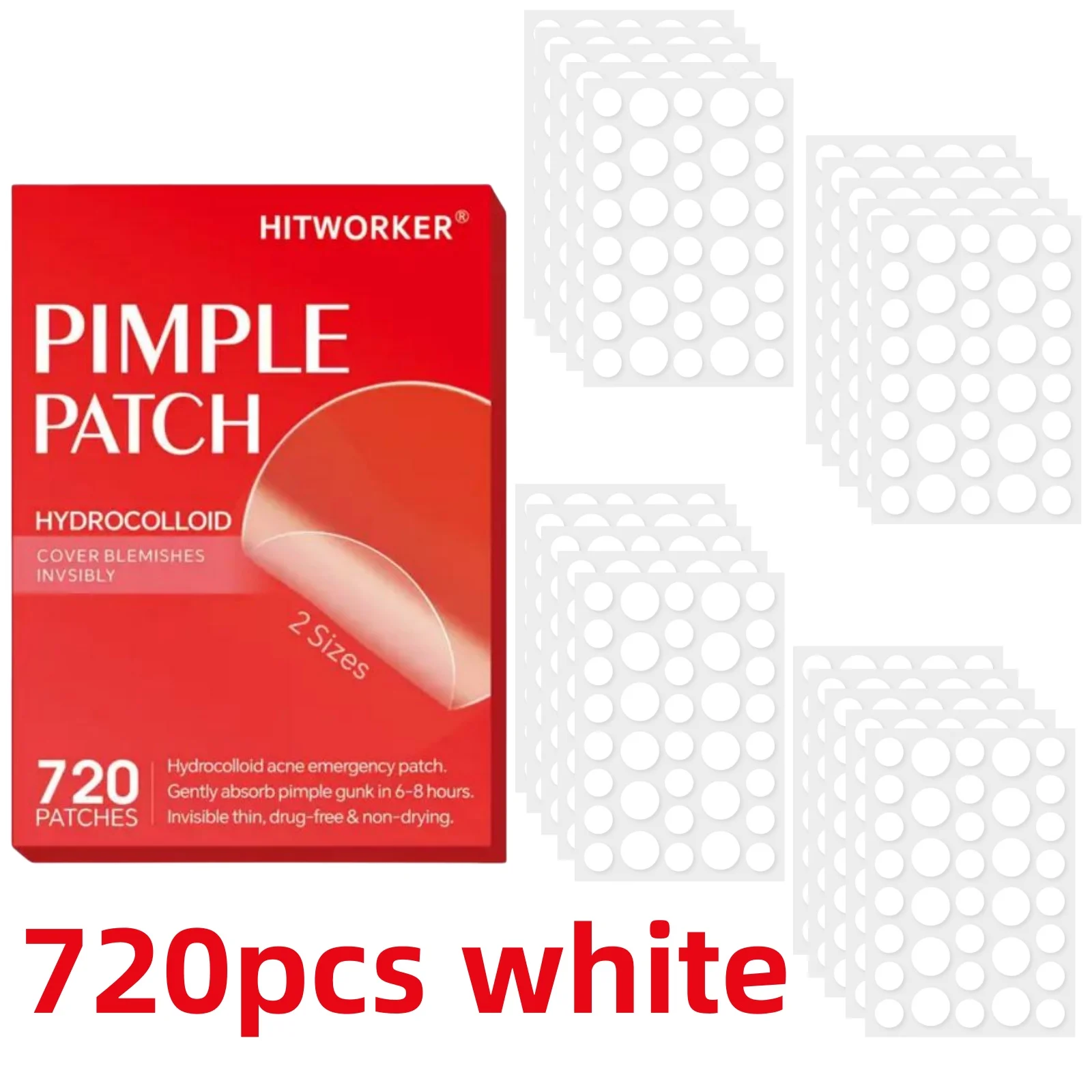 720 Pcs Tea Tree Oil Acne Patches | With Salicylic Acid, Invisible & Waterproof, Suitable for All Skin Types, Fragrance-Free