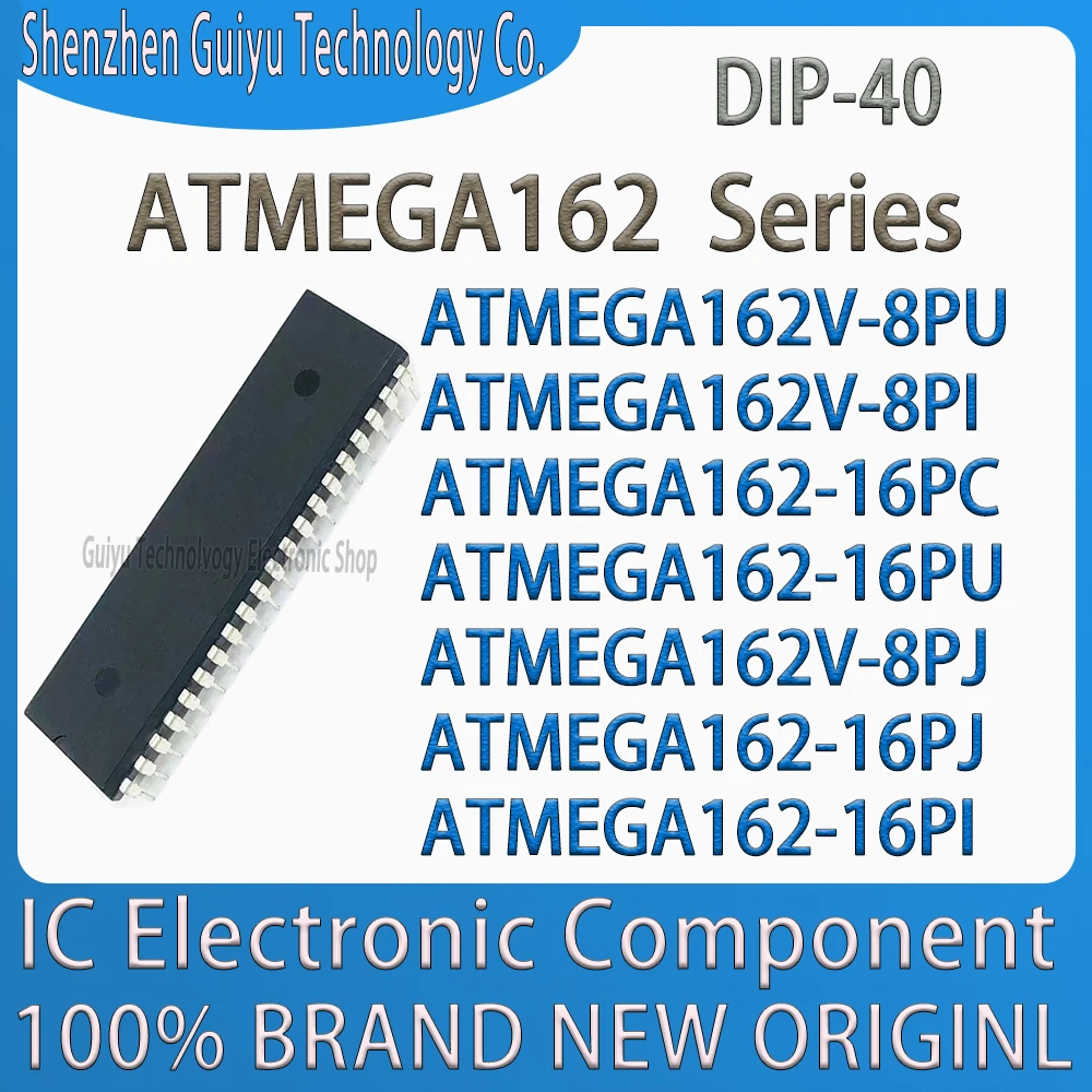 ATMEGA162V-8PU ATMEGA162V-8PI ATMEGA162-16PC ATMEGA162-16PU ATMEGA162V-8PJ ATMEGA162-16PJ ATMEGA162-16PI ATMEGA16 DIP-40 IC Chip