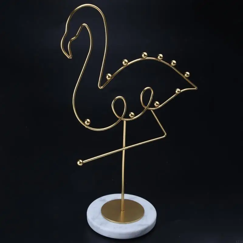 

Jewelry Display Stands Flamingo Shaped Jewelry Display Racks Alloy Material Jewelry Display Holder Jewelry Accessories