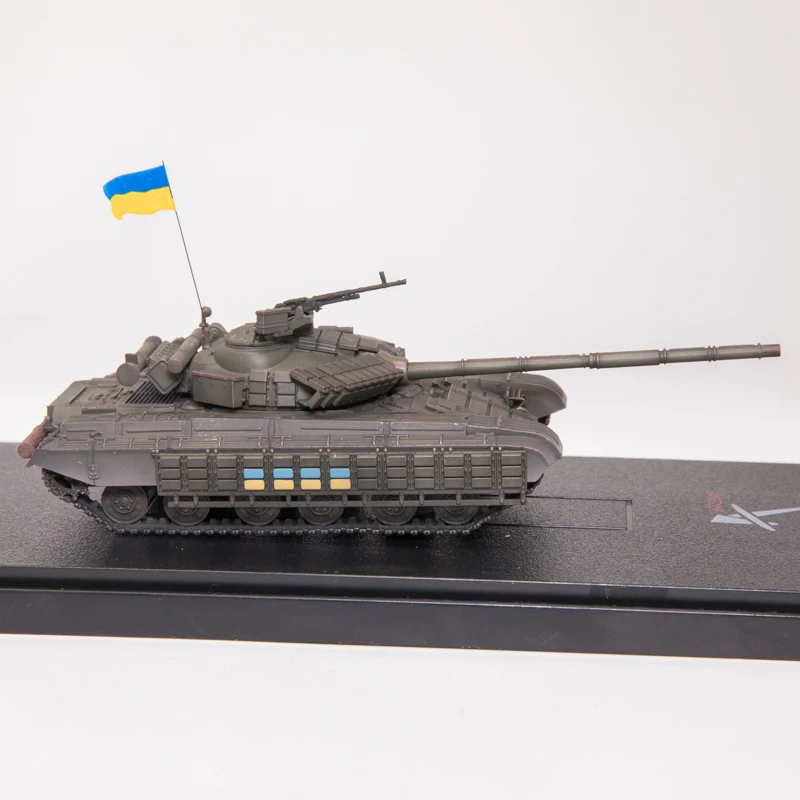 Tanque de batalla principal T-64BV ucraniano a escala 1:72, modelo de tanque con orugas de plástico de simulación T64, exhibición estática, regalo coleccionable, recuerdo