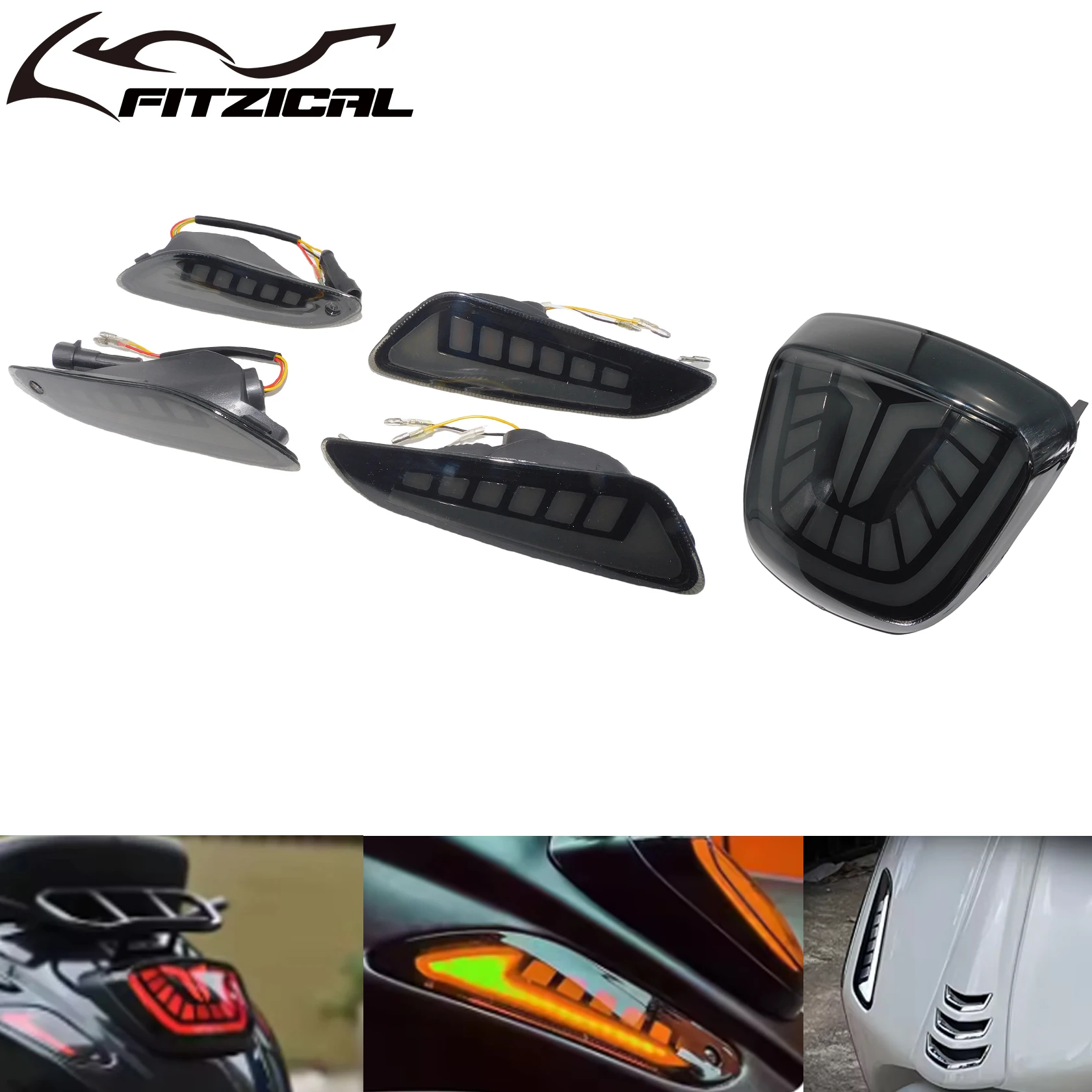 Motorfiets Led Voor Achter Richtingaanwijzer Dagrijverlichting + Achterlicht Voor Vespa Sprint Primavera 50 125 150 2020-Up