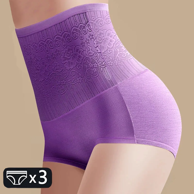 3Pcs/Set Women's Corset Shapers High Waist Panties Abdominal Body Shapewear Bodysuit Trainer Female Underwear