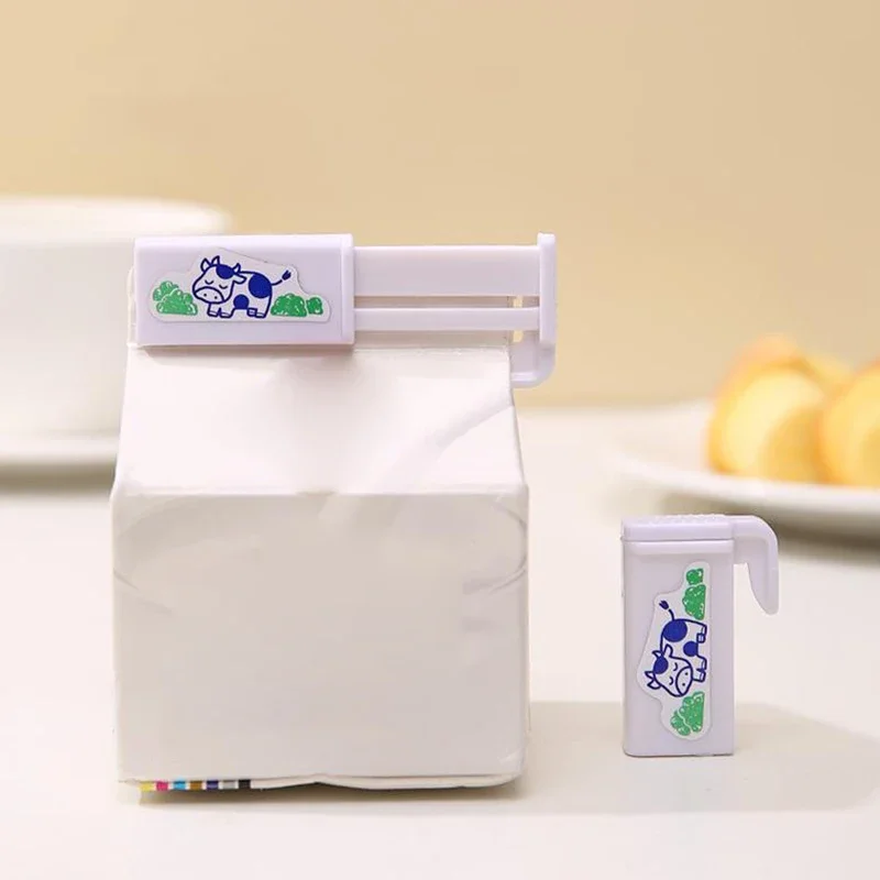 

Milk Carton Sealing Clip 2pcs Beverage Sealing Clip Plastic Japanese Style Milk Box Sealing Clip Household Food Sealing Clip
