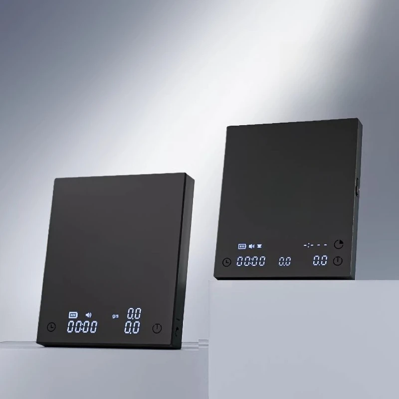 

Taimo Electronic Scale, Black Mirror BASIC 3.0 Italian Hand-brewed Coffee Household Coffee Bean Weighing Timing Rubik's Cube