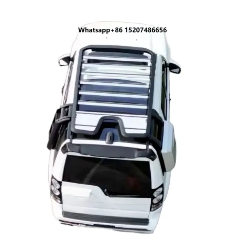 Aluminum Alloy Roof Top Luggage Rack for Discovery 4 227x23x135cm 100-500kg Capacity Climbing Ladder