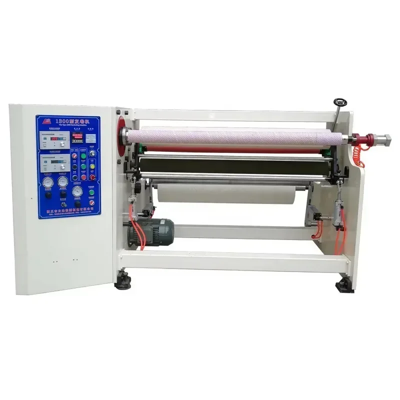 

1300Mm 1600Mm Single One Two Axis Double Shaft BOPP Jumbo Roll Masking Rewinding Hine For Adhesive Tape