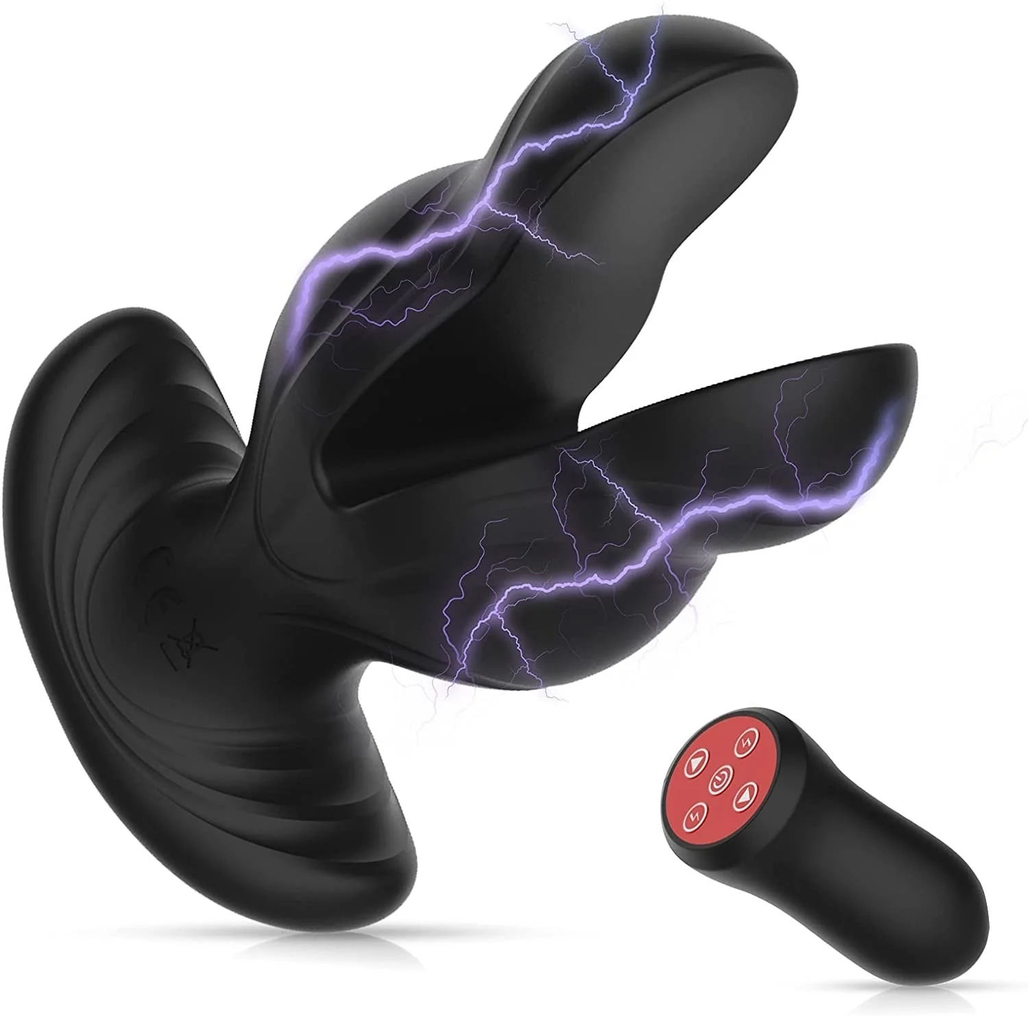 Electric Shock Anal Butt Plug Vibrators Man Prostate Massager Clitoral G-Spot Stimulator Remote Control Waterproof Adult Sex Toy_voghion.com